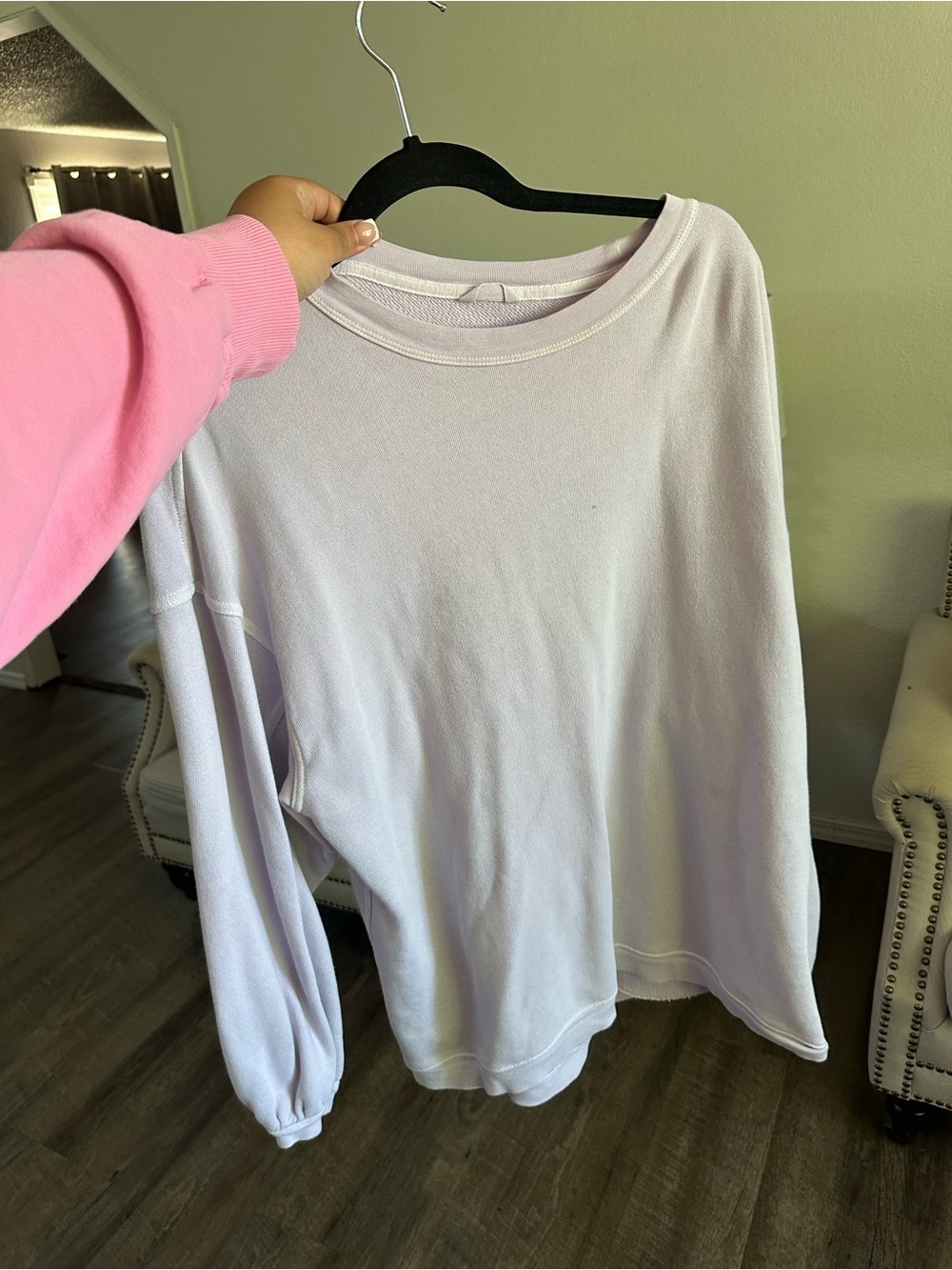 Aerie Light Lavender Crewneck Sweatshirt